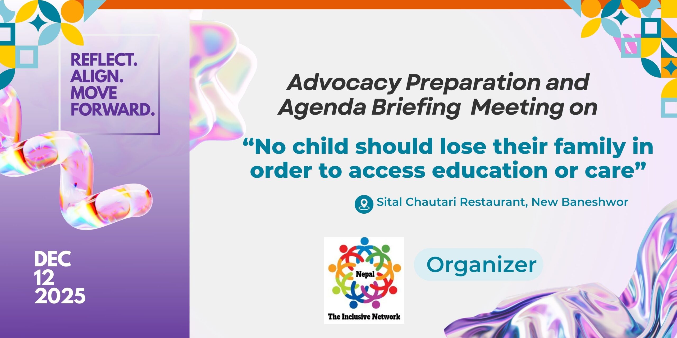 Advocacy Preparation and Agenda Briefing Meeting- Inclusive Network